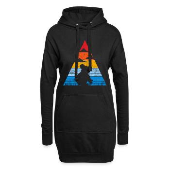 Retro Koala Sunset Tier Australien Koalabär - Hoodie-Kleid - Schwarz - Vorne