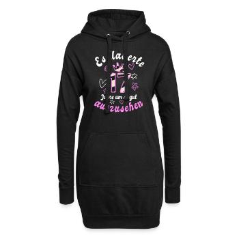17. Geburtstag Mädchen 17 Jahre Siebzehn Geschenk - Hoodie-Kleid - Schwarz - Vorne