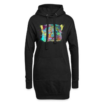 Splash Wombat - Hoodie-Kleid - Schwarz - Vorne