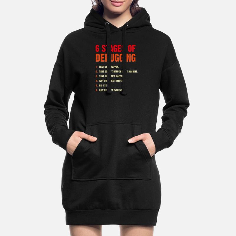 Entwickler Debugging Computer Scientist Geek Coder Hoodie-Kleid