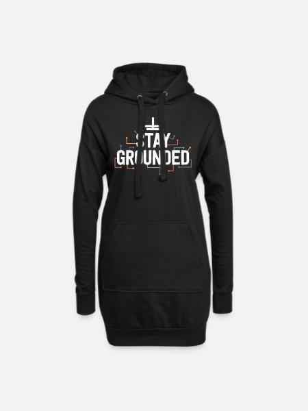 Elektriker Geschenke für Männer Lustiger elektrischer Aufenthalt - Hoodie-Kleid - Schwarz
