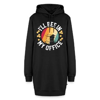 Retro Imker Geschenke für Papa Männer Ich werde in meinem sein - Hoodie-Kleid - Schwarz - Vorne