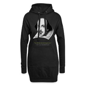 William ShakespeareZitat - Hoodie-Kleid - Schwarz - Vorne