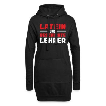 Latein und Griechisch Lehrer - Hoodie-Kleid - Schwarz - Vorne