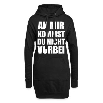 Abwehrspieler Fußballspieler Fußball Handball - Hoodie-Kleid - Schwarz - Vorne