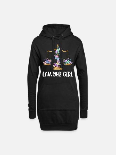 Anwältin Jurist Jura Rechtsanwalt Geschenk - Hoodie-Kleid - Schwarz