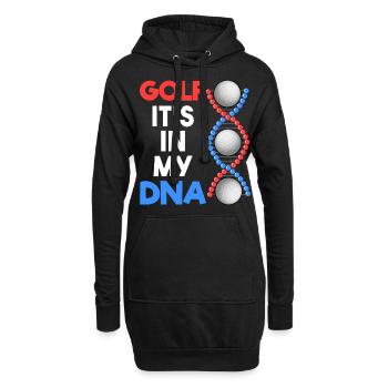Golf It’s in my DNA golfeurs golfeurs - Sweat-shirt à capuche long Femme - noir - Devant