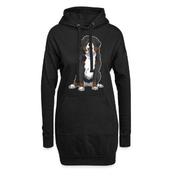 Berner Sennenhund Geschenk - Sweat-shirt à capuche long Femme - noir - Devant