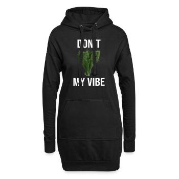 Chou frisé Don’t Kale My Vibe Kohltour - Sweat-shirt à capuche long Femme - noir - Devant