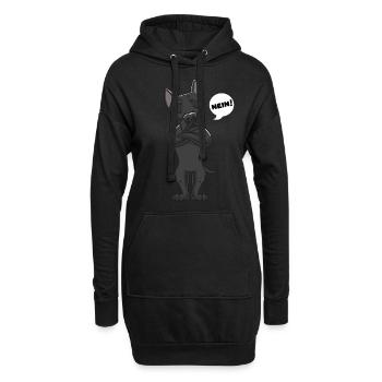 Sturer Cane Corso Italiano Hund lustig Hundefan - Hoodie-Kleid - Schwarz - Vorne