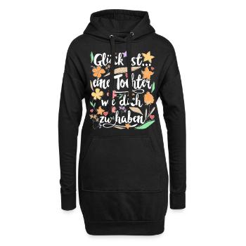 Tochter Geschenk für Töchter Geschenke - Hoodie-Kleid - Schwarz - Vorne