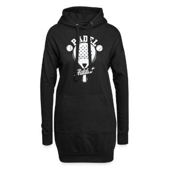 Padel Addict Tennis Tennis Ballsport - Sweat-shirt à capuche long Femme - noir - Devant