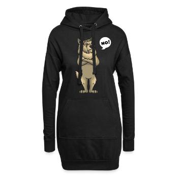 Sturer Berger de Picardie Hund lustig Hundefan - Hoodie-Kleid - Schwarz - Vorne