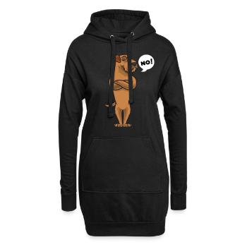Sturer Irish Terrier - Hoodie-Kleid - Schwarz - Vorne