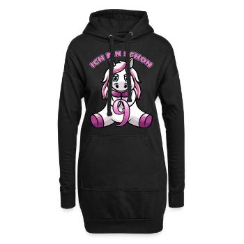 9. Geburtstag mit Einhorn - Hoodie-Kleid - Schwarz - Vorne