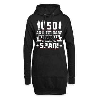 50 Geburtstag Mann - Hoodie-Kleid - Schwarz - Vorne