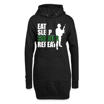 Soldat Bundeswehr Militär Spruch Geschenkidee - Hoodie-Kleid - Schwarz - Vorne