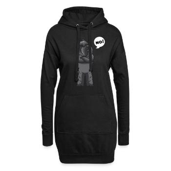 Bouvier des Flandres Chien flédrier - Sweat-shirt à capuche long Femme - noir - Devant