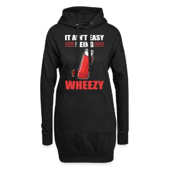 Il n’est pas facile de faire l’inhalateur dur - Sweat-shirt à capuche long Femme - noir - Devant
