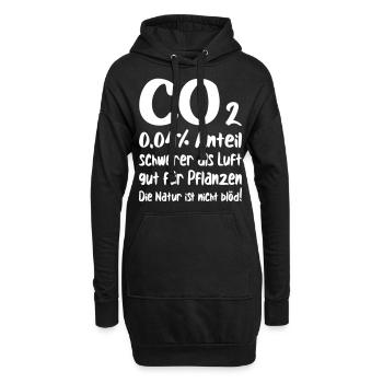 CO2 - Hoodie-Kleid - Schwarz - Vorne