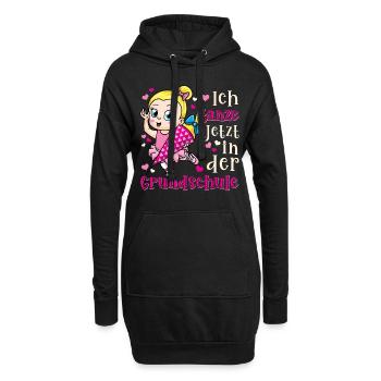 Scolarisation scolarisation Ballerine - Sweat-shirt à capuche long Femme - noir - Devant