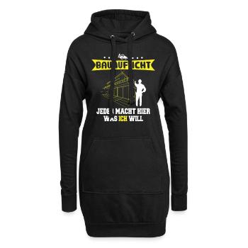 Supervision de la construction Tout le monde fait ce que je veux Constructeur - Sweat-shirt à capuche long Femme - noir - Devant