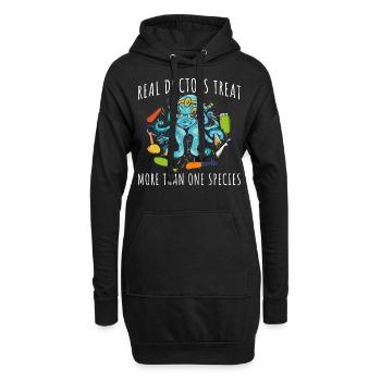 Doctors Treat Species Tierarzt Geschenk - Hoodie-Kleid - Schwarz - Vorne