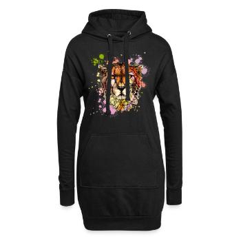 Guépard Protection de la nature Protection de la nature - Sweat-shirt à capuche long Femme - noir - Devant