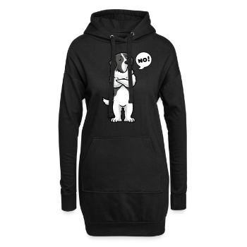 Stubborn Mastín del Pirineo Chien Pyrénées-Mastiff - Sweat-shirt à capuche long Femme - noir - Devant