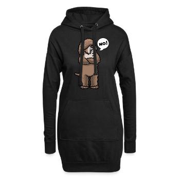 Spanischer Wasserhund Hund - Hoodie-Kleid - Schwarz - Vorne
