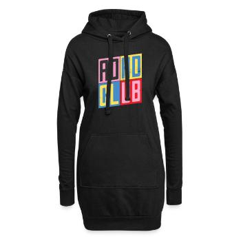 ADHS Club / Aufmerksamkeitsdefizit Hyperaktivität - Hoodie-Kleid - Schwarz - Vorne