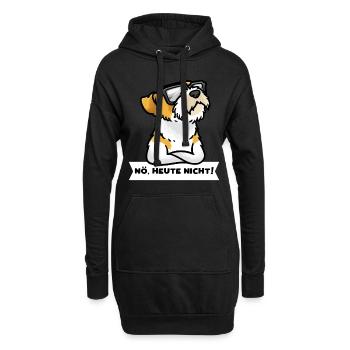 Sturer Kromfohrländer Hund lustig - Hoodie-Kleid - Schwarz - Vorne