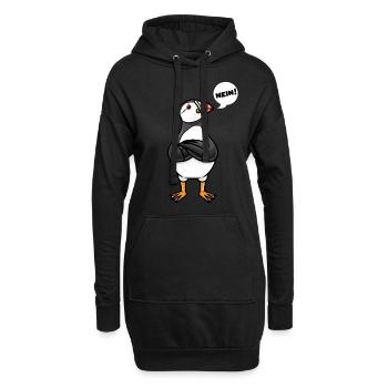 Sturer Papageitaucher Puffin Ornithologe - Hoodie-Kleid - Schwarz - Vorne