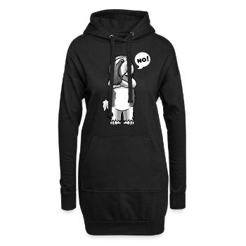 Polnischer Niederungshütehund Hund - Hoodie-Kleid - Schwarz - Vorne