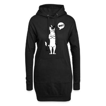 Sturer Malinois Hund Belgischer Schäferhund - Hoodie-Kleid - Schwarz - Vorne