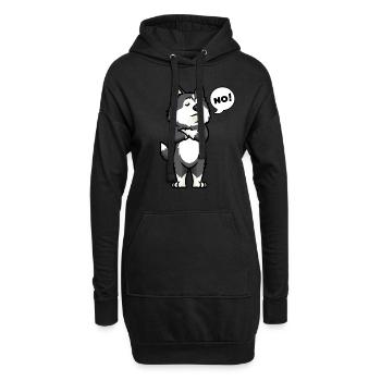 Pomsky Chien Chien Amoureux des chiens - Sweat-shirt à capuche long Femme - noir - Devant