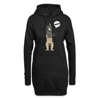 Sturer Tervueren Hund Belgischer Schäferhund - Hoodie-Kleid - Schwarz - Vorne