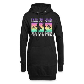 Libelle Spiritualität Mythologie Insekten Tier - Hoodie-Kleid - Schwarz - Vorne