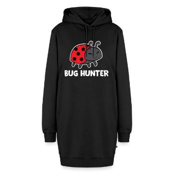 Bug Hunter Lustiger Marienkäfer - Hoodie-Kleid - Schwarz - Vorne