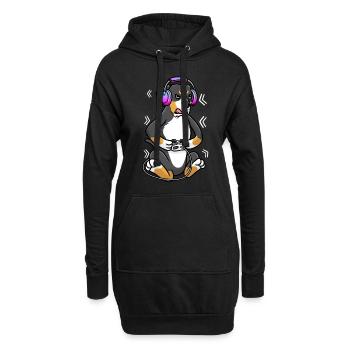 Grand swiss Mountain Dog Gamer Dog Gaming - Sweat-shirt à capuche long Femme - noir - Devant
