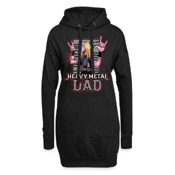 Heavy Metal Dad Heavy Metal Geschenk - Hoodie-Kleid - Schwarz - Vorne