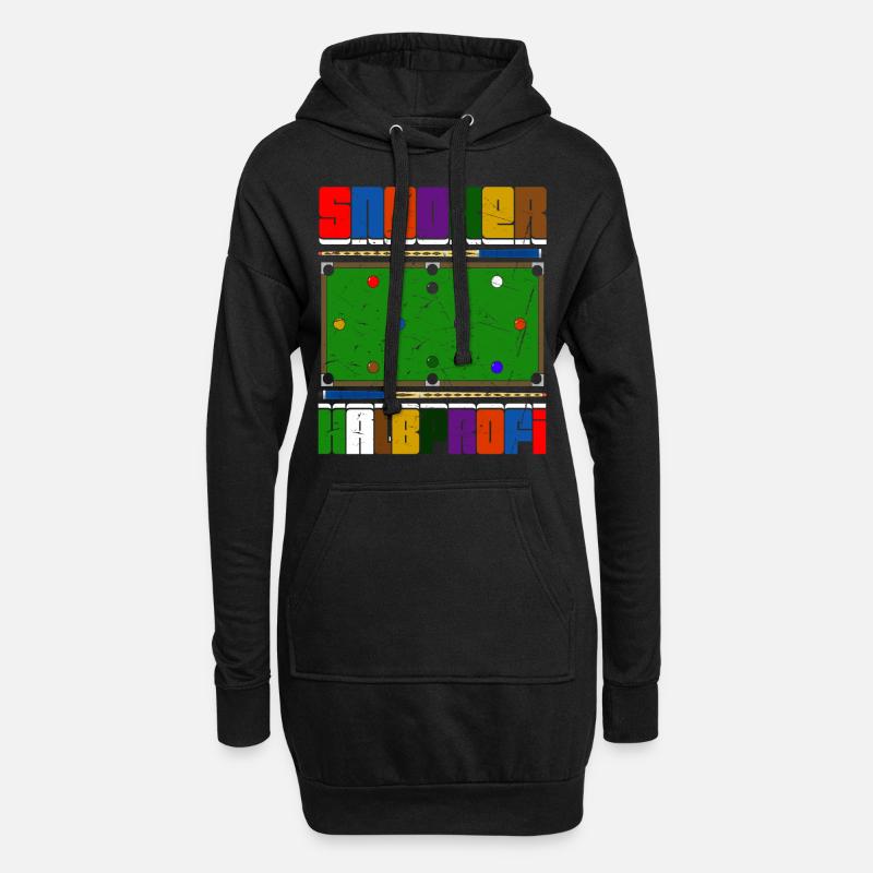Snooker Halbprofi - Hoodie-Kleid - Schwarz