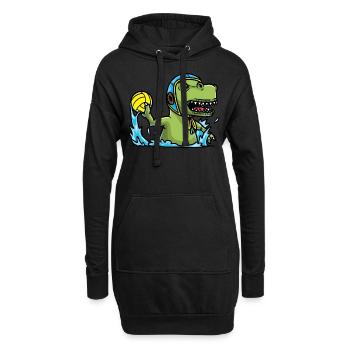 Wasserball Schwimmsport Wasserballer - Hoodie-Kleid - Schwarz - Vorne