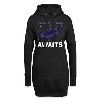 Spaghettification vous attend - Black Hole Astronomer - Sweat-shirt à capuche long Femme - noir - Devant