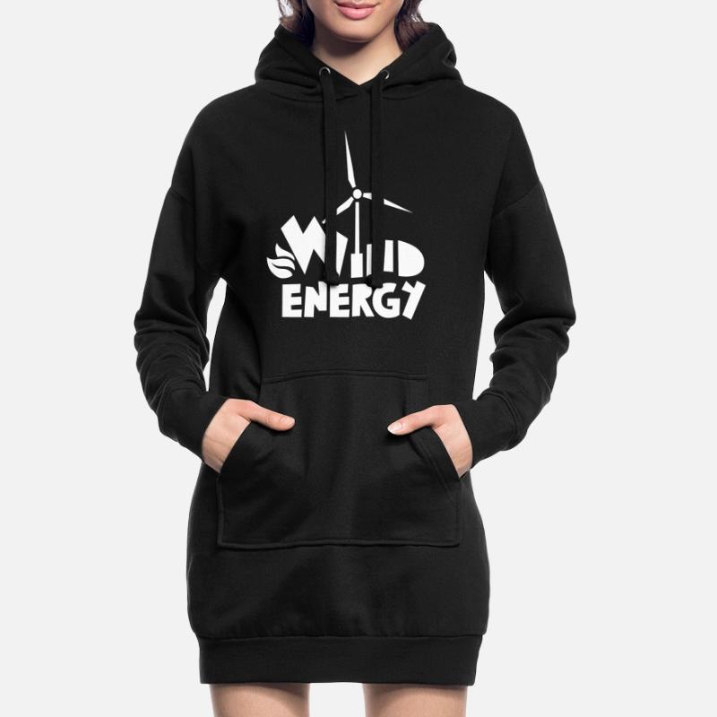 Éolienne Éolienne Éolienne Éolienne Éolienne Sweat-shirt à capuche long Femme