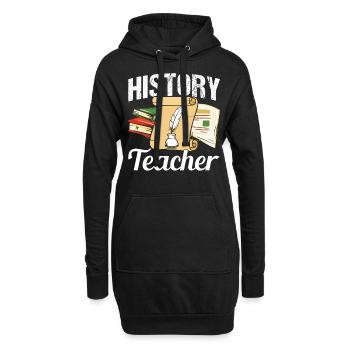 Professeur d’histoire Professeur d’histoire Professeur d’histoire - Sweat-shirt à capuche long Femme - noir - Devant