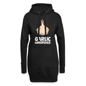 Drôle d’ail amateur Chuchoteur d’ail - Sweat-shirt à capuche long Femme - noir - Devant