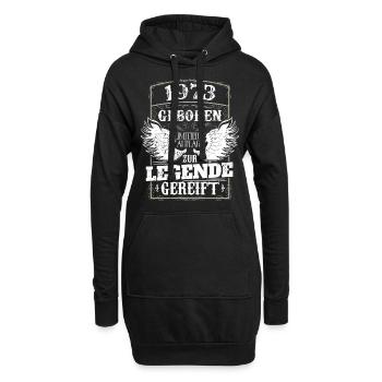 Vintage 1973 Geburtstag Geburtsjahr 1973 Männer - Hoodie-Kleid - Schwarz - Vorne
