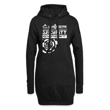 Cybersecurity Experte Hacker Hack IT Sicherheit - Hoodie-Kleid - Schwarz - Vorne