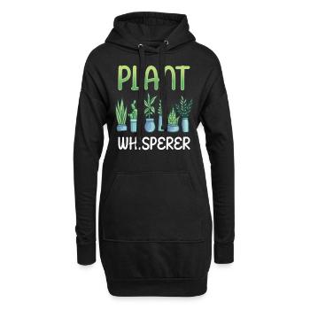 Plantes Whisperer Jardin Plant Gardener - Sweat-shirt à capuche long Femme - noir - Devant